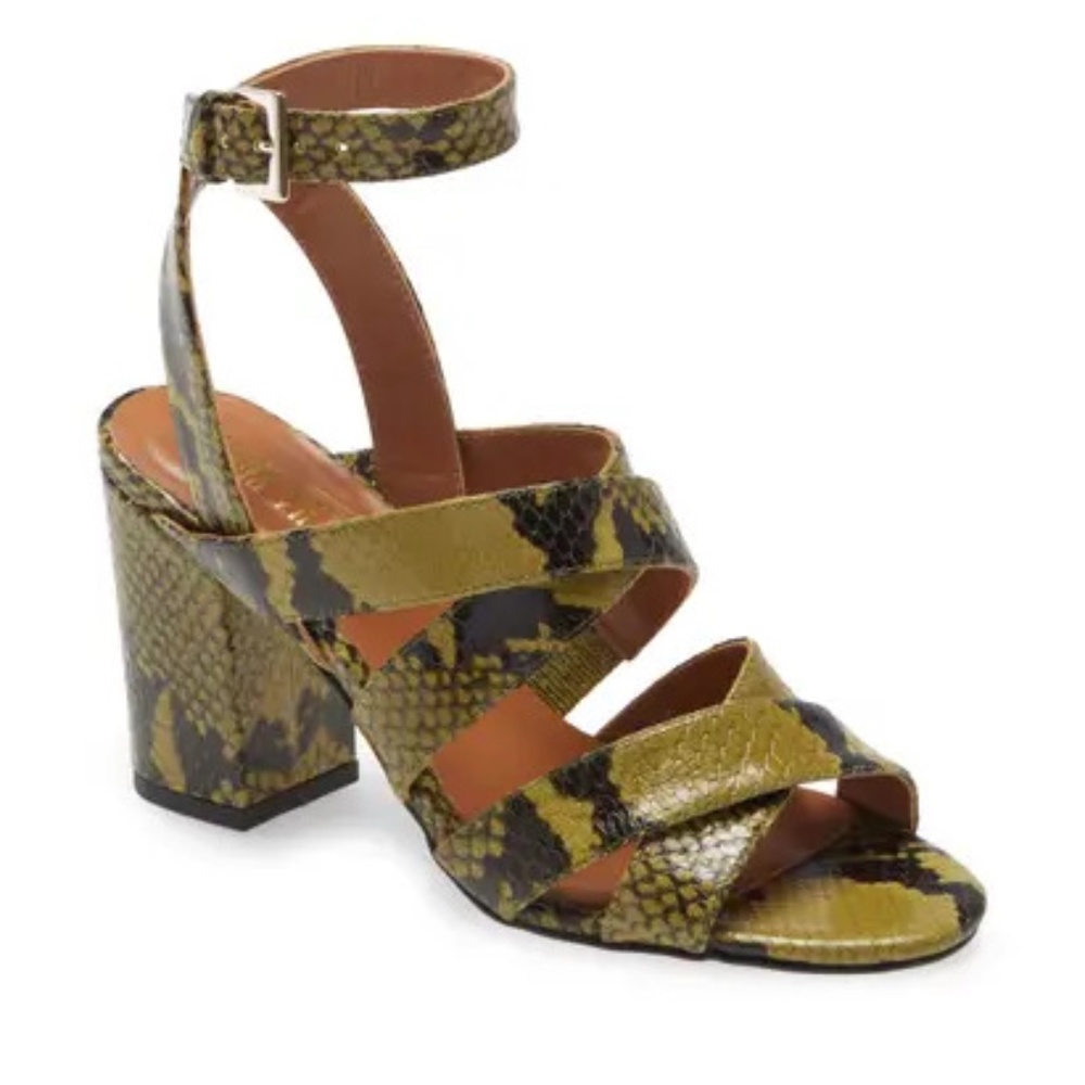 Paris Texas Python Ankle Sandal Khaki Size 8 NWOT - Picture 10 of 10